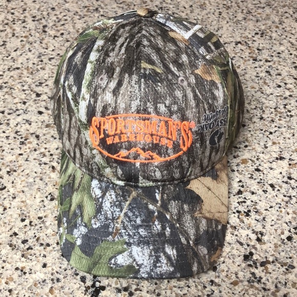 Mossy Oak Sportsman’s Warehouse Camo Ballcap, Velcro Closure - Picture 2 of 6